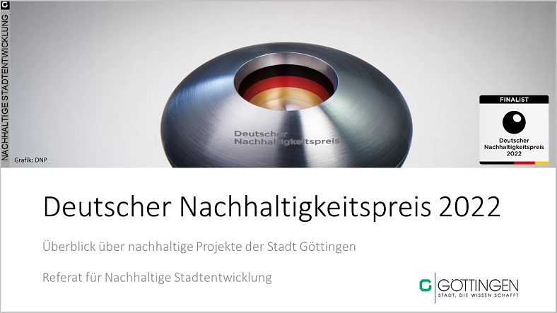 Überblick städtische Nachhaltigkeitsprojekte Überblick städtische Nachhaltigkeitsprojekte © Stadt Göttingen