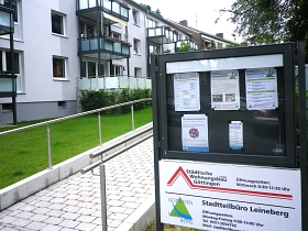 Informationstafel Stadtteilbüro © Stadtteilbüro Leineberg